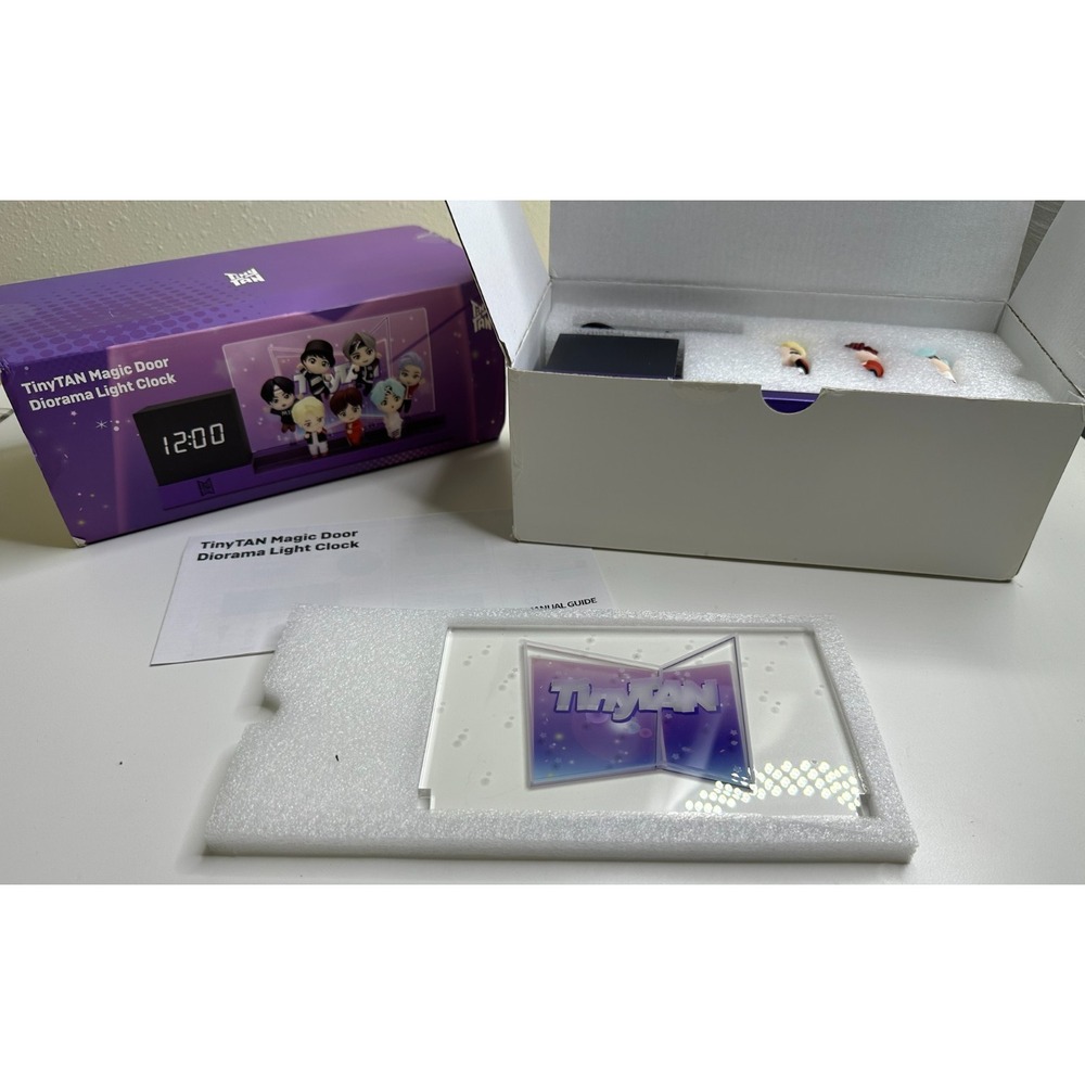 BTS TinyTAN Official Magic Door Diorama Light Clock Opened Box Kpop